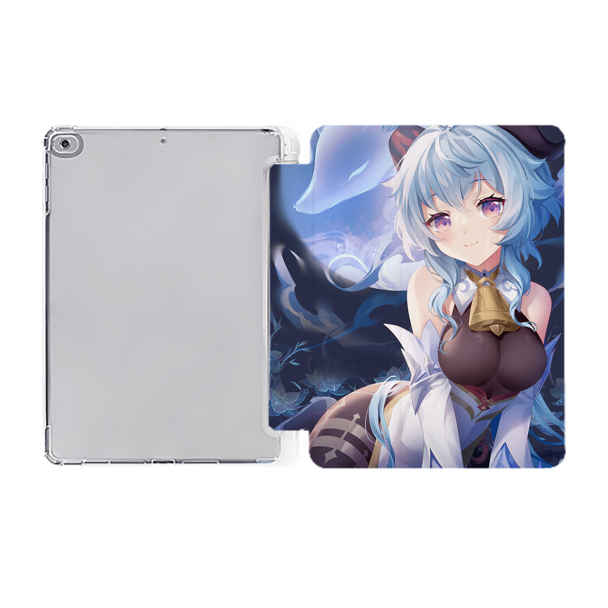 げんし神 genshin IPad ケース ペン収納付き 三つ折りスタンド PUレザー×シリコン 対応機種9.5/10.5/10.9インチ